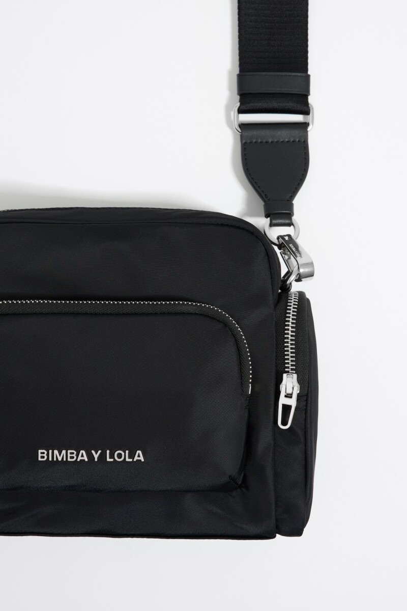 BOLSO BANDOLERA MULTIBOLSILLOS Negro