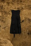 Short Rosette Dress Negro