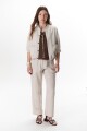 PANTALON LINO SOHO BEIGE