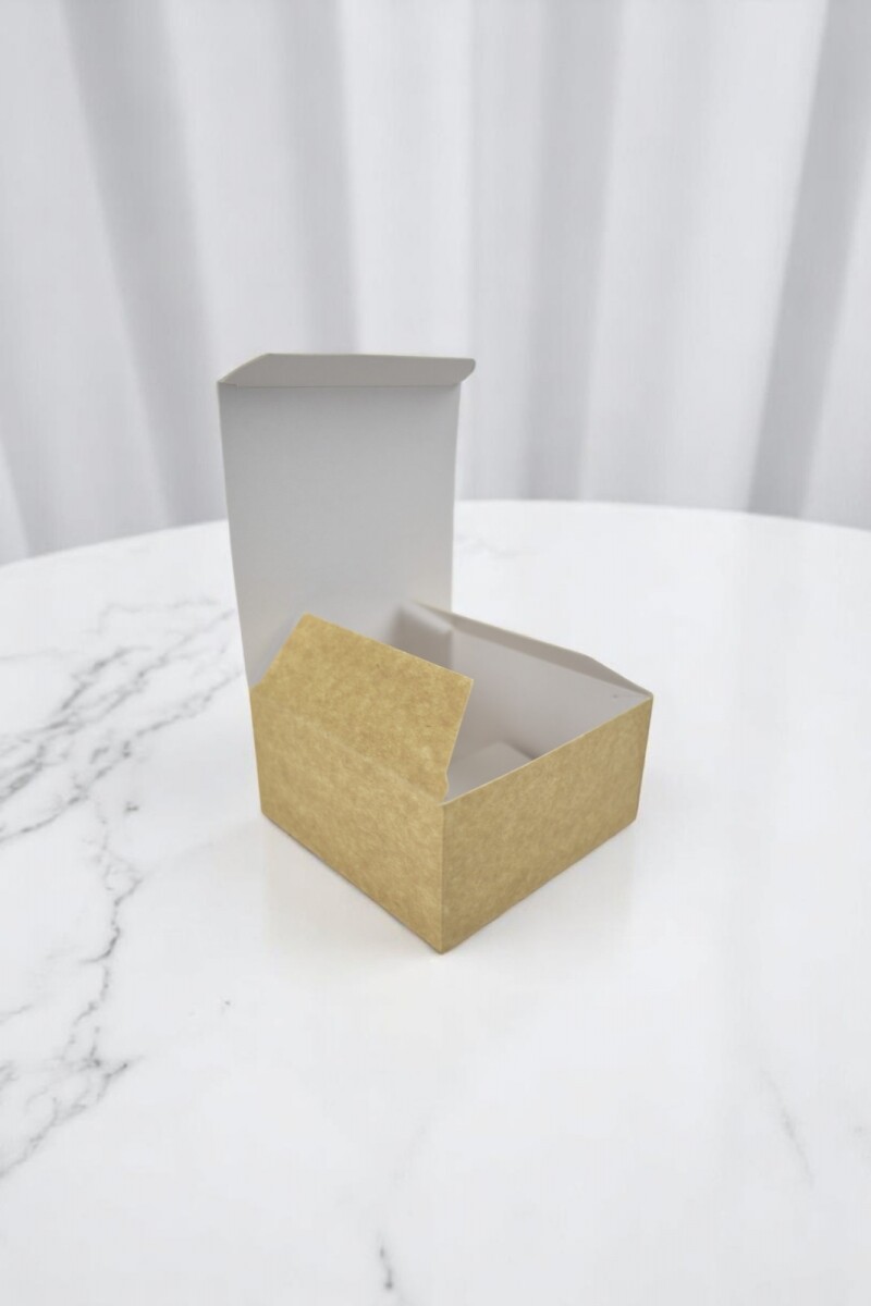 Caja flexi plegable 10x10x05 cm. - MADERA 
