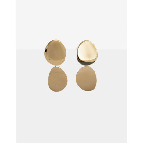 Aros Cortos Chapón Metal Dorado