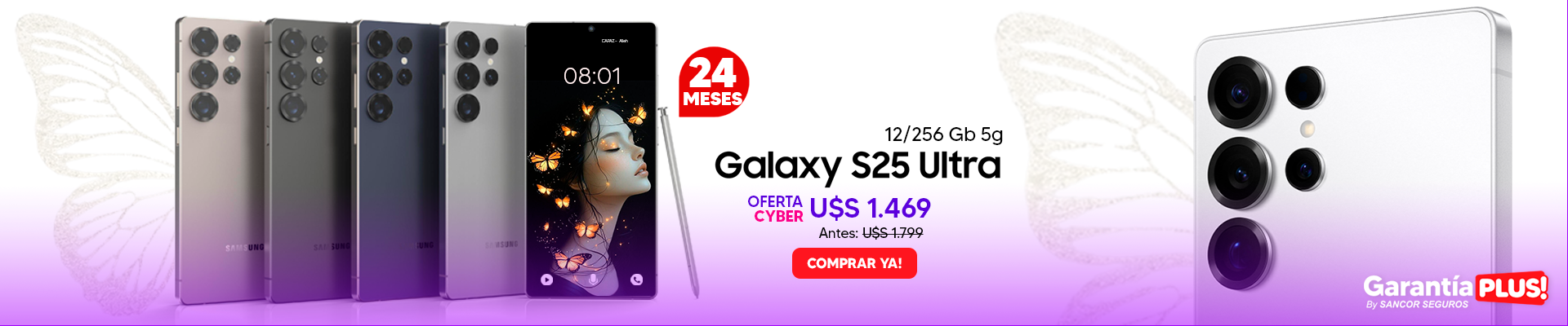 ¡Ofertas Samsung S25 Ultra de Ciber en DIMM!