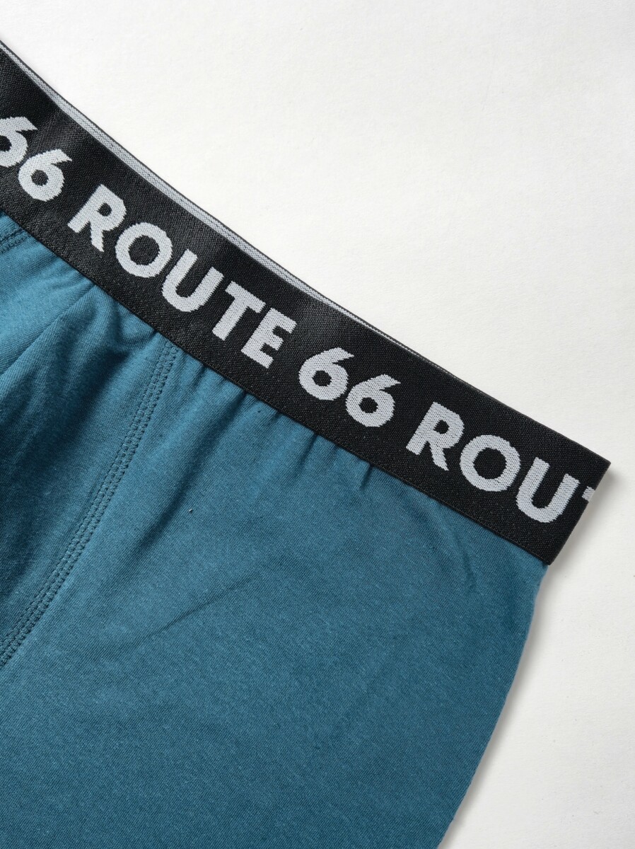 Boxer de algodon con lycra liso Fresh - Petroleo 