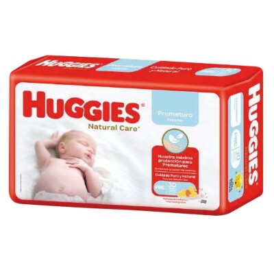 Pañales Huggies Natural Care Prematuro 30 Uds. Pañales Huggies Natural Care Prematuro 30 Uds.