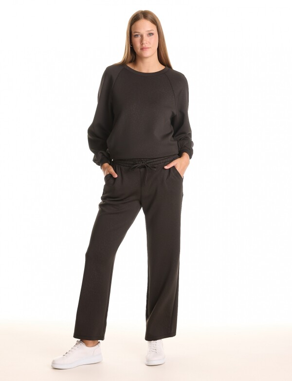 Jogger Recto Print NEGRO