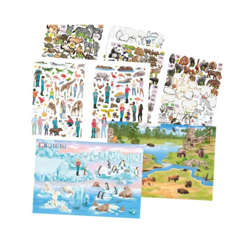 Libro de pegotines arma tu propio Zoo Libro de pegotines arma tu propio Zoo