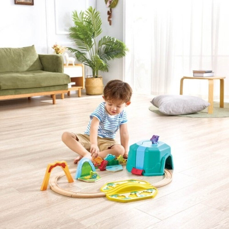 Juego de cubos de tren de dinosaurios Juego de cubos de tren de dinosaurios