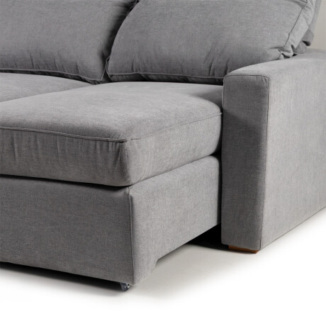 Sofá Austin (Retráctil) - Tela Microfibra - 3 módulos AA-13 (Gris)