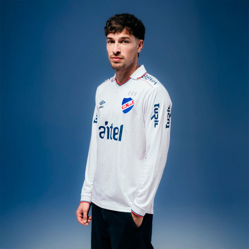 Camiseta de Hombre Umbro Nacional Home Manga Larga Blanco