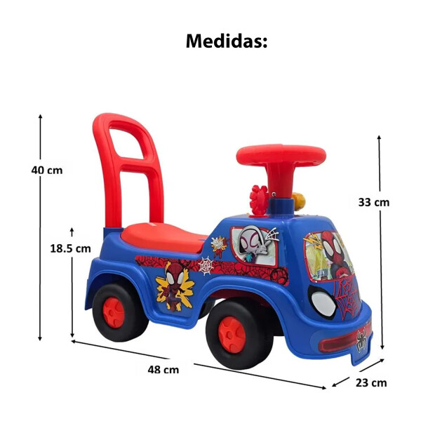 Buggie Spiderman Con Luz Y Sonido Disney 63933 BUGGIE SPIDEY C/LUZ Y SONIDO 63933