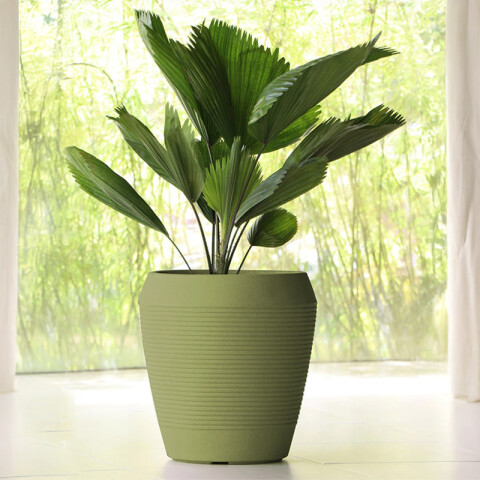 Maceta "EGIPCIO" Ø31 x 29cm. verde -TRAMONTINA TD0214