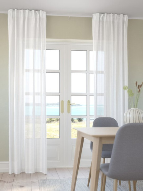 Cortina NELAUG 1x140x300 rayas blanco Cortina NELAUG 1x140x300 rayas blanco