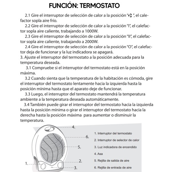 Calentador Punktal Pk-cu3400 CALOVENTILADOR PUNKTAL PK-3400 2KW