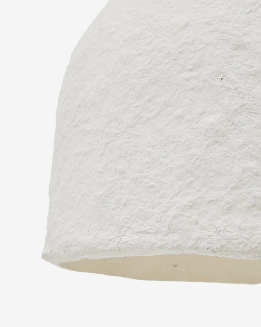 Lámpara de techo Sineu de papel maché blanco Ø 34,5 cm Lámpara de techo Sineu de papel maché blanco Ø 34,5 cm