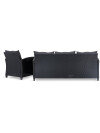 Set jardín VEN 4 pl chaise longue negro Set jardín VEN 4 pl chaise longue negro