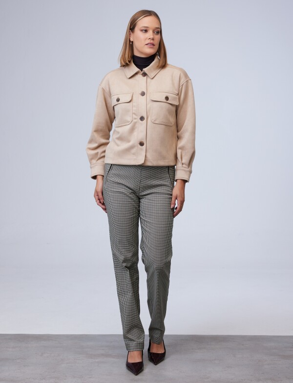 Chaqueta Suede TOSTADO