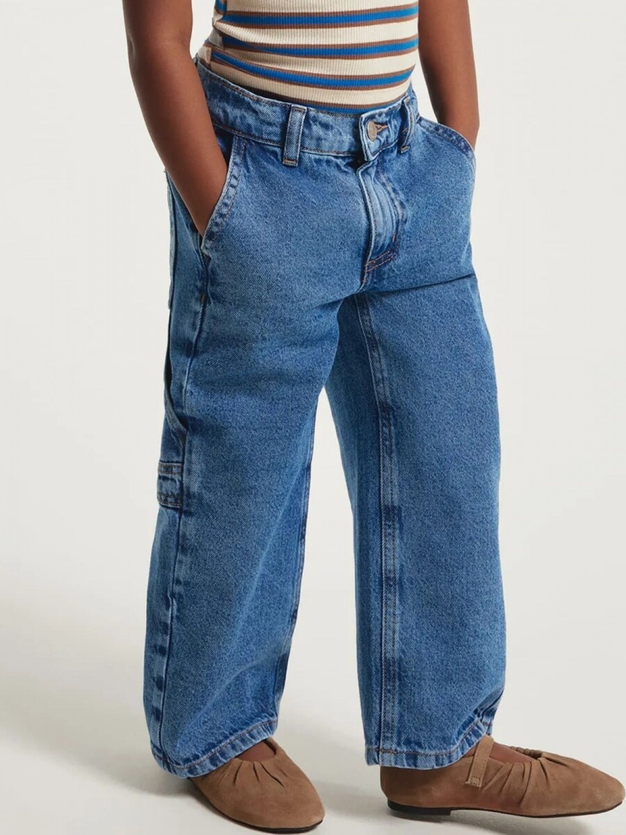 PANTALÓN INFANTIL RECTO - AZUL 