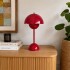 Lámpara de mesa táctil recargable Roja