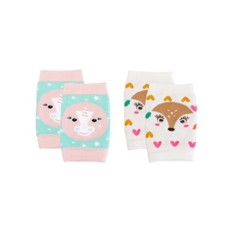 RODILLERAS Set X2 Rodilleras Gateo Zoochini - Unicornio Y Ciervo