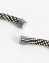 Collares Cortos Strass Collar Corto Cordón Strass - Plateado Hematite
