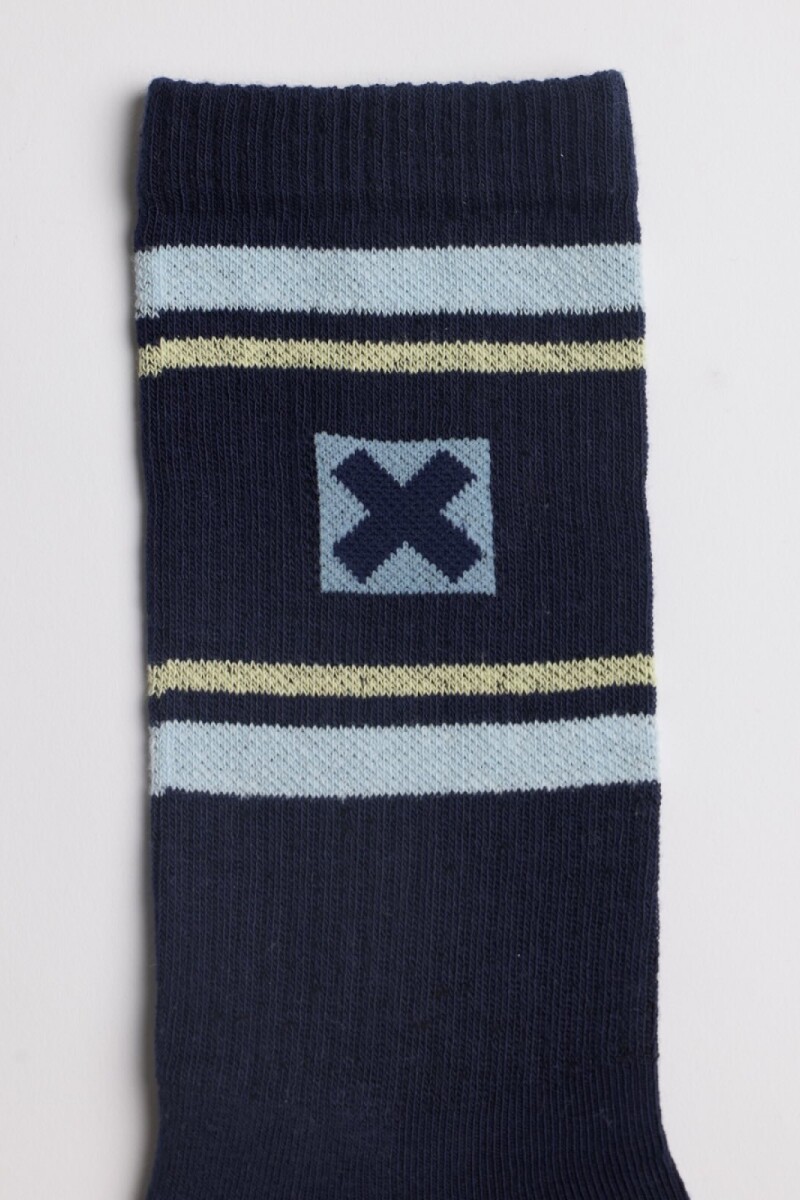 Medias Navy Stripes