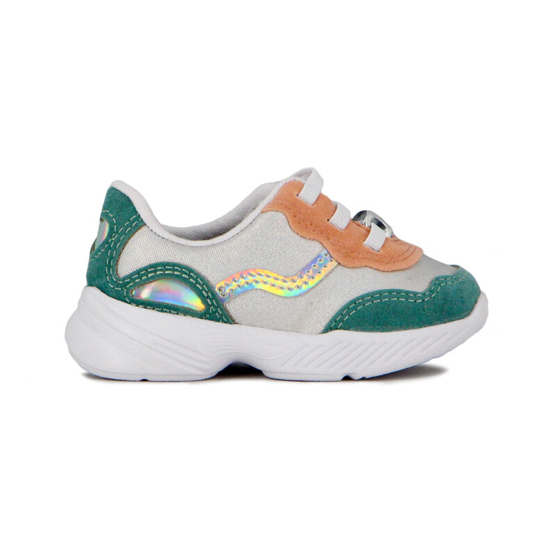 Molekina Calzado Deportivo Acordonado Blanco-verde