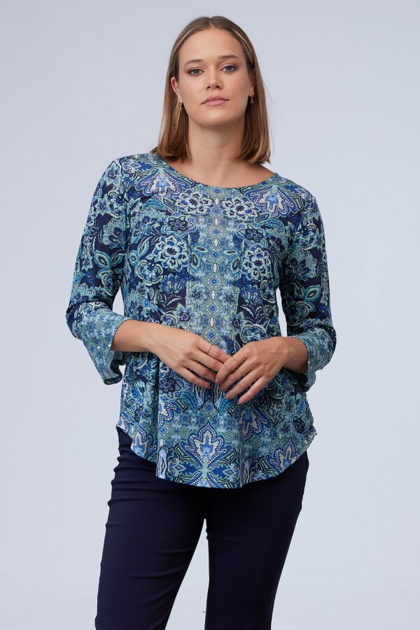 Blusa Print MULTI/VERDE