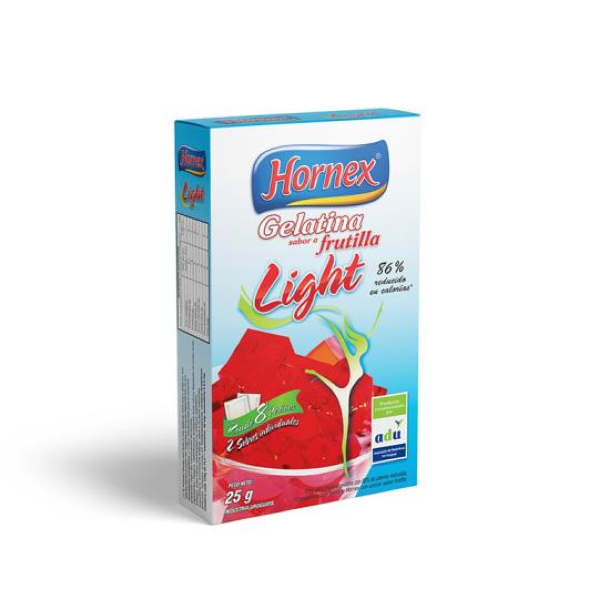 NAT-GELATINA LIGHT HORNEX FRUTILLA 8P 