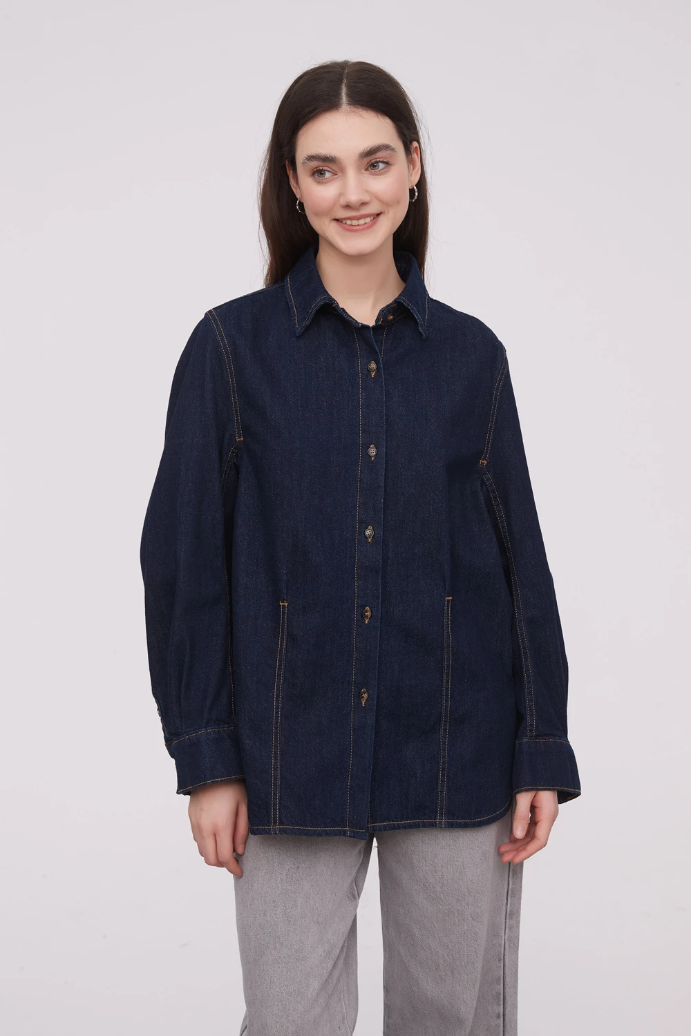 Camisa Trombe - Azul Oscuro — Indian