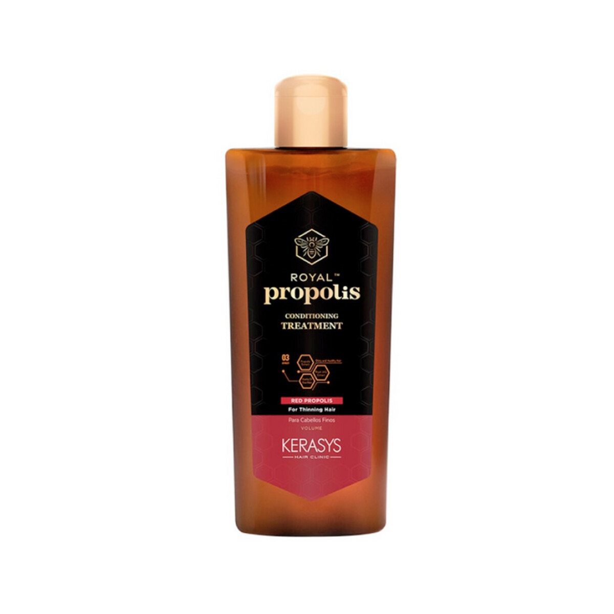 ACONDICIONADOR - KERASYS ROYAL RED PROPOLIS - (180 ml) - Para cabellos finos y teñidos. Añade cuerpo, fuerza y brillo. 