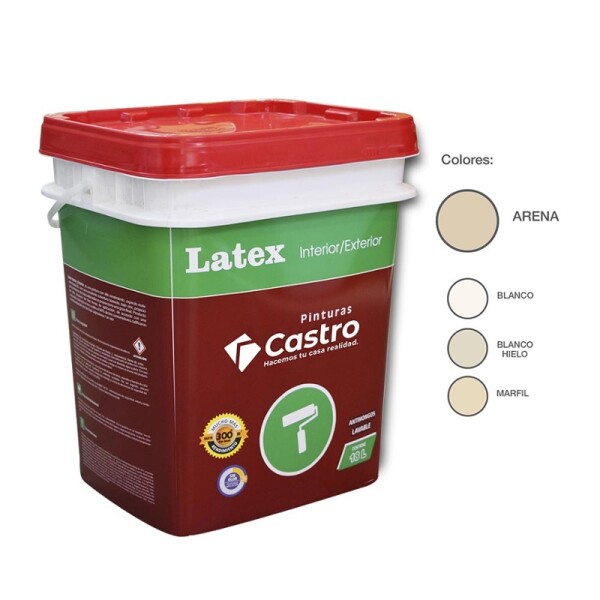 PINTURA CASTRO LATEX INTERIOR / EXTERIOR ARENA 18 LTS Pintura Castro Latex Interior / Exterior Arena 18 Lts