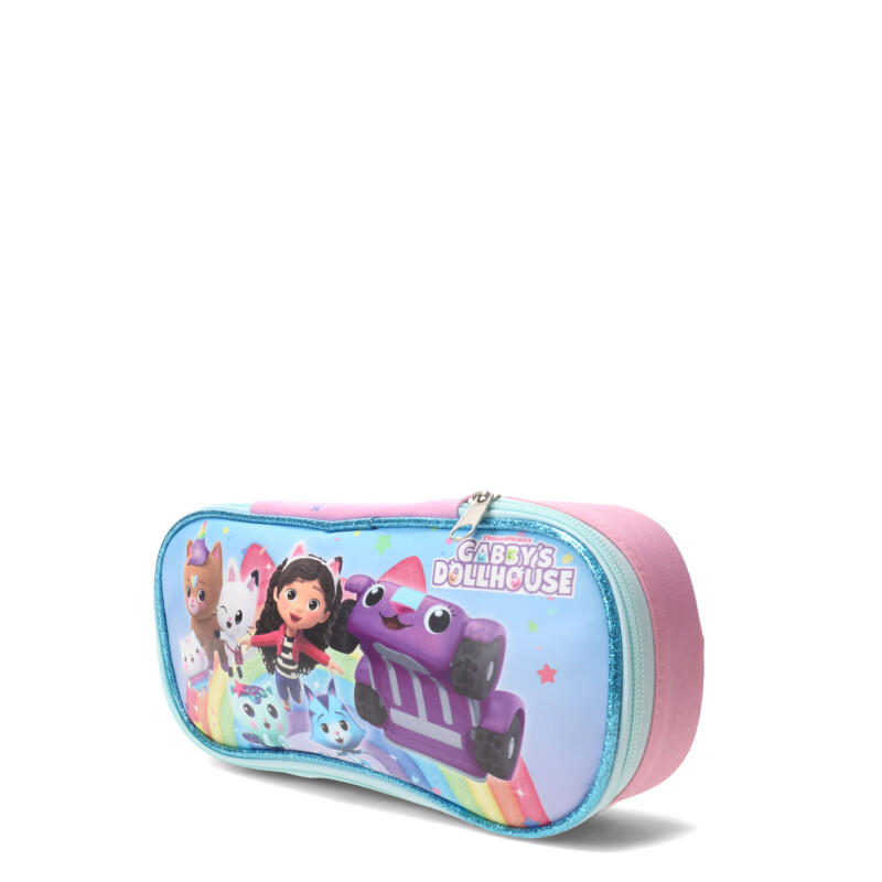 Cartuchera Disney Gabbys Dollhouse Rosa - Celeste
