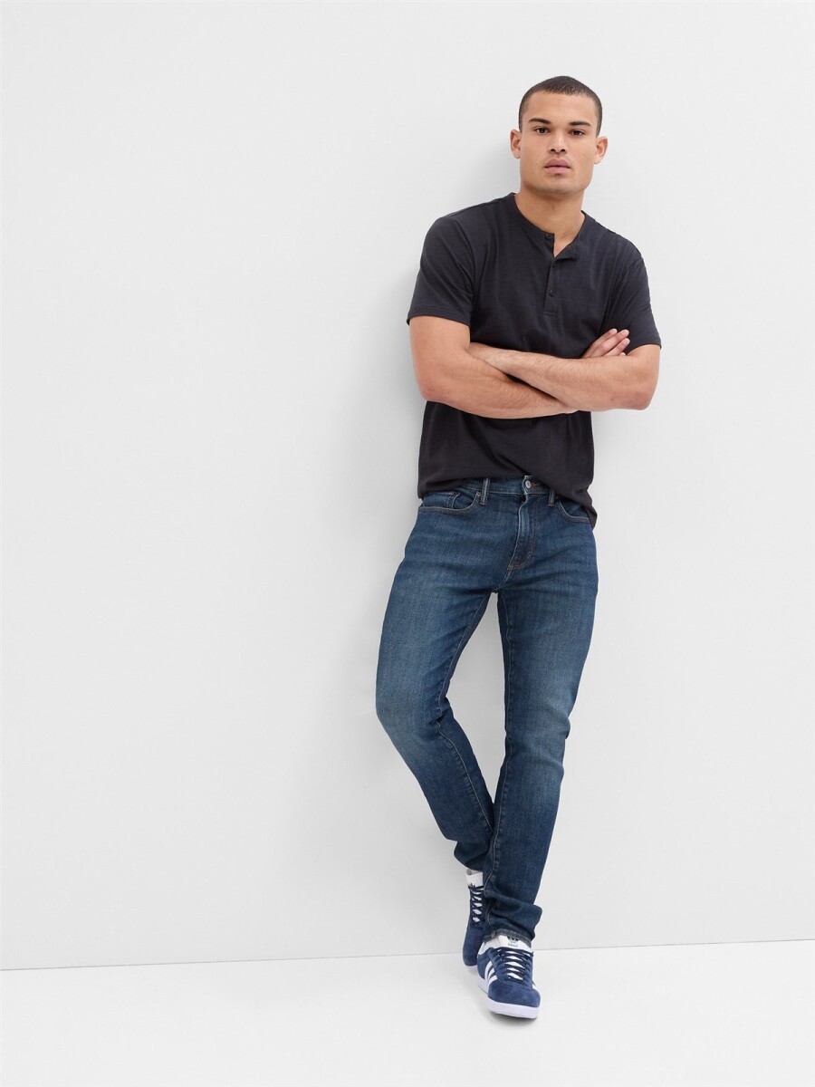 Jean Skinny Softmax Hombre - Dark Wash 