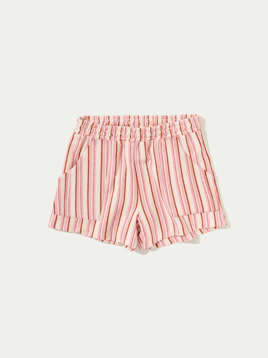 SHORT CON BOLSILLOS - ROSADO 