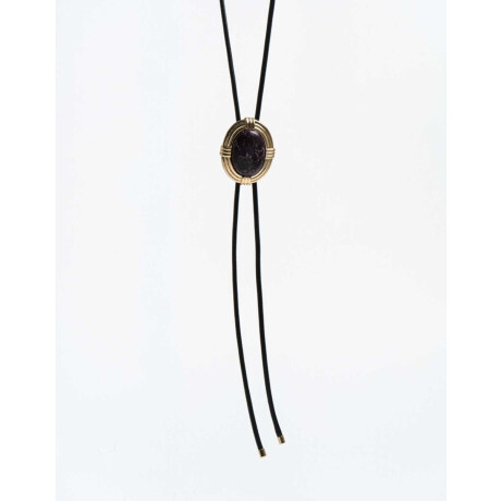 Collar Largo Piedra Vintage Dorado