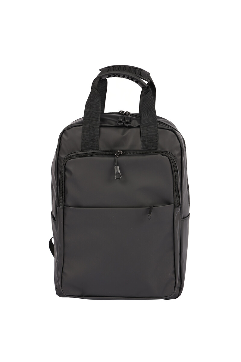 Mochila clásica multicierres - Negro 