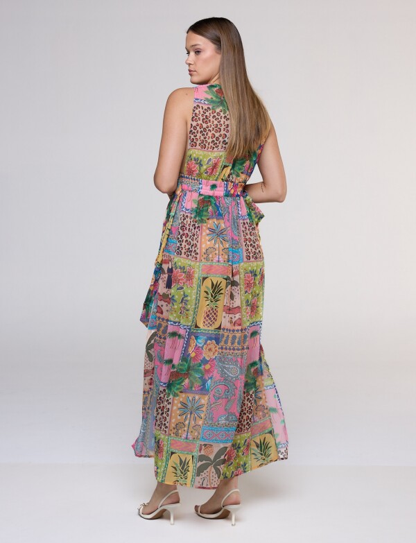 Vestido Maxi Printed MULTI/ROSA