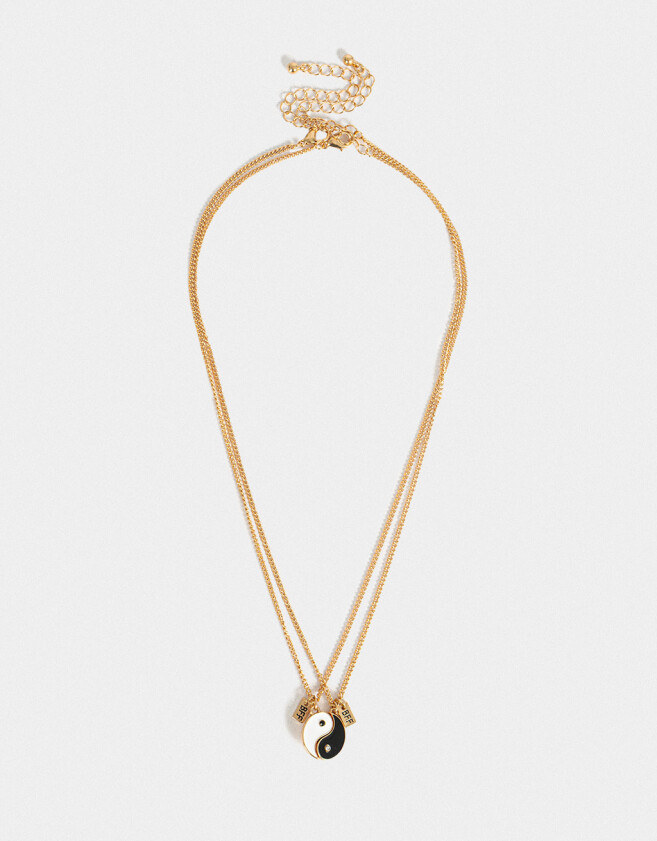 Collares para compartir Para Compartir Set De Collares Para Compartir Bff - Dorado