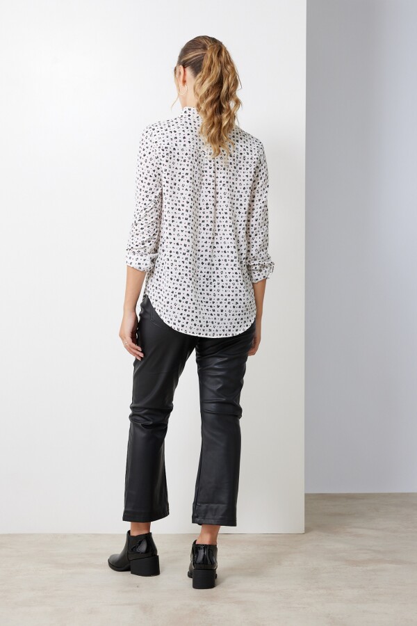 Camisa Crepe Printed BLANCO/MULTI