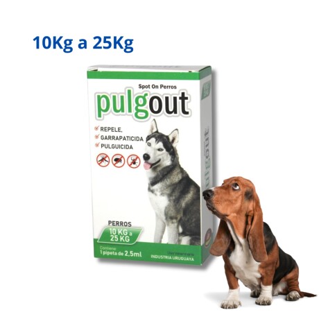 PULGOUT PERROS 2.5 ML 10 - 25 KG Pulgout Perros 2.5 Ml 10 - 25 Kg