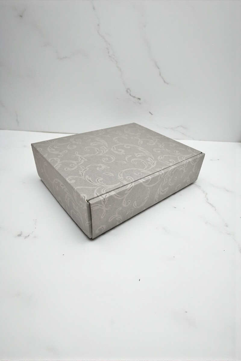 Caja rígida 3 botellas 34x28x9 cm. - DAMASCATO TORTORA - 