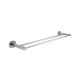 TOALLERO BARRA DOBLE METAL LINEA ROMA COLOR CROMO SATINADO CROMO