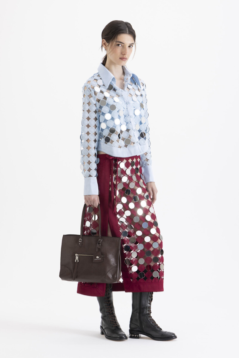 CAMISA MIRRORS Celeste