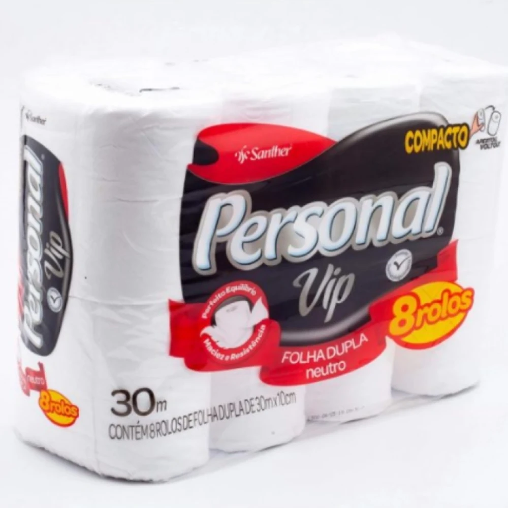 PERSONAL DOBLE HOJA VIP NEUTRO PAQ. X 8