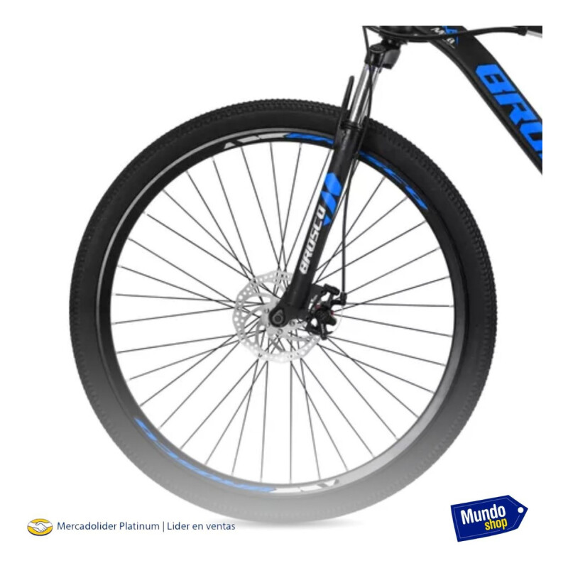 Bicicleta Montaña Rodado 26 Con 21 De Velocidad Aro 26 Azul