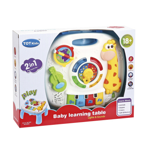Mesa de Aprendizaje para Bebés con Luz y Sonido U