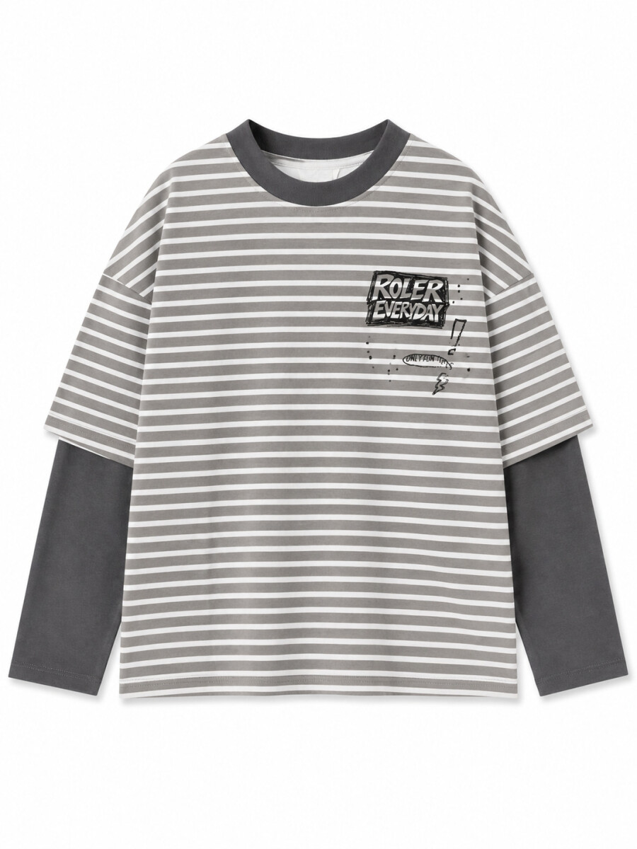 REMERA ELVIS - GRIS OSCURO 