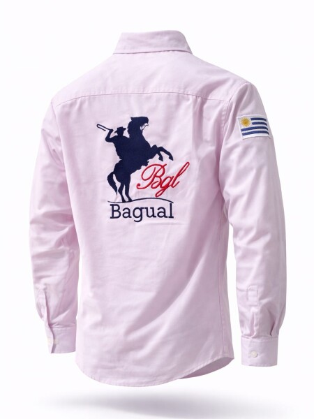 Camisa Criolla Caballero Bagual Rosa