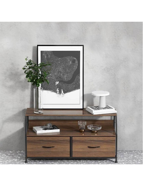 MUEBLE 2 CAJONES CON ESTANTE 93x39x49CM MADERA MUEBLE 2 CAJONES CON ESTANTE 93x39x49CM MADERA