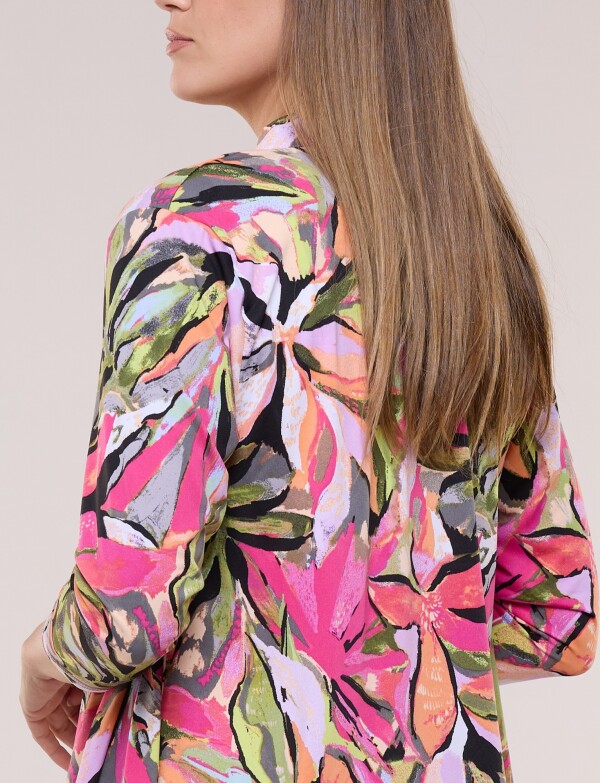 Cardigan Print MULTI/FUCSIA